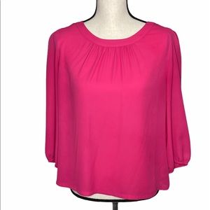 Pink blouse with button down back